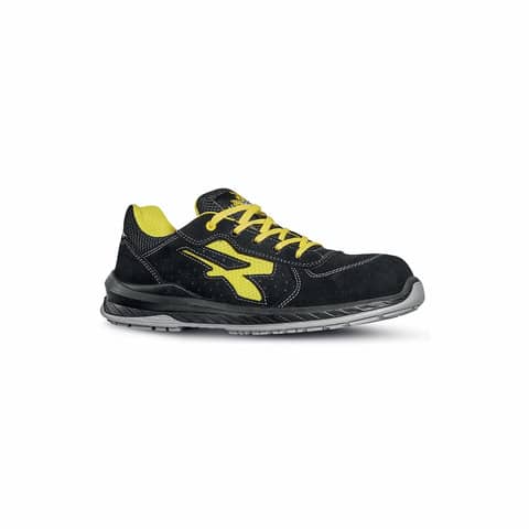 Scarpe antinfortunistiche in pelle scamosciata Vortix S1P SRC ESD giallo-nere U-Power N° 39 - RI20666-39